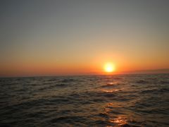 Sonnenuntergang erster Abend