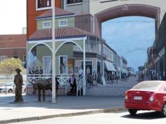 Antofagasta bemaltes Haus Casa Gibbs