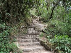 Aufstieg zu den Ruinen von Machu Picchu