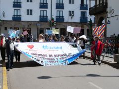 Rentnerdemo in Cusco