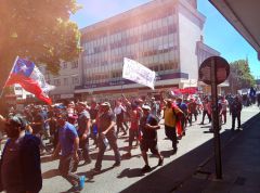 Demo in Valdivia