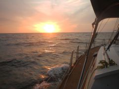 erster Sonnenuntergang am 31. 1.