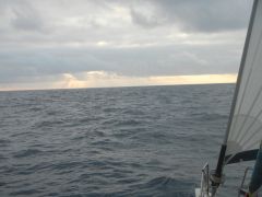 Sonnenuntergang am 5. 2.