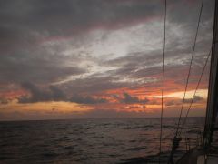 Sonnenuntergang am 7. 2.