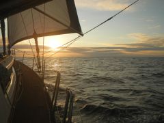 Sonnenuntergang am 9. 2.