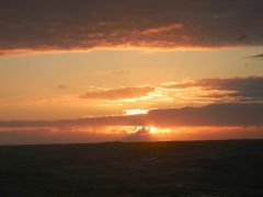 Sonnenaufgang am 9. 3.