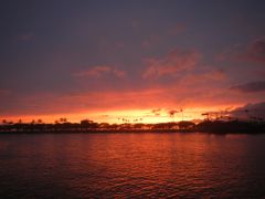 Abendstimmung vom Boot aus