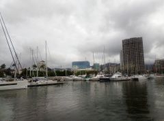 Honolulu dicke Wolken