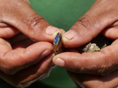 La Cumbre blauer Bernstein