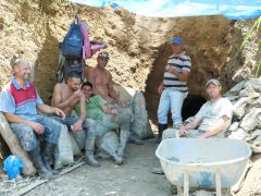 La Cumbre Mienenarbeiter