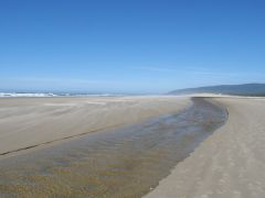 Windiger Sandstrand bei Florence