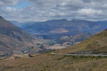 Blick von der Crown Range Road